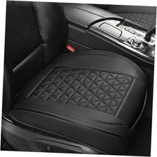 Black Leather Seat Cover for Car  Premium Universal Bottom Seat Cover  Non