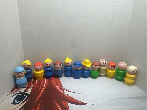 Vintage Fisher Price Little People Rare Lot of 13 Boys & Girls