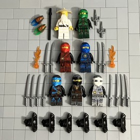 LEGO NINJAGO The Hands of Time Minifig Zane 70624 Lot Of 7 H2 2