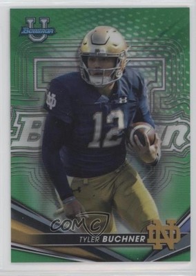 2022-23 Bowman U Green Refractor 90/99 Tyler Buchner #84 4z8