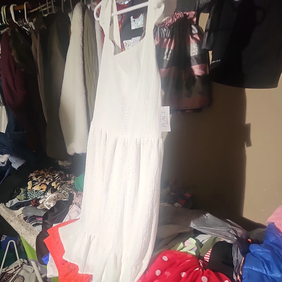 Vestido de verano blanco LUGAR talla 16 Foto 2 de 4