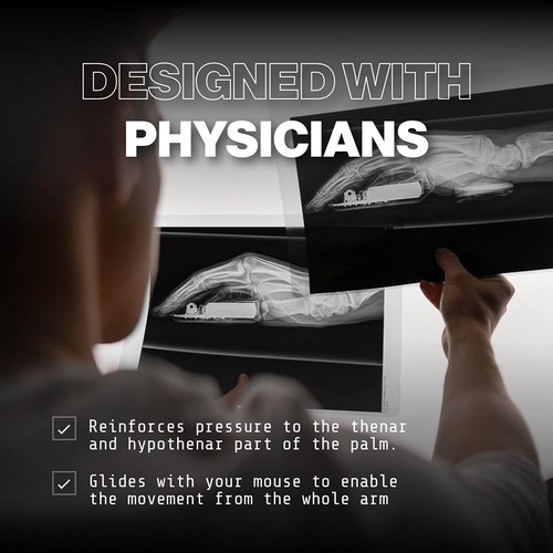 Carpio 2.0 - Right-Handed Truly Ergonomic Wrist Rest for Mouse, Carpal Tunnel... - 第 3/9 張圖片