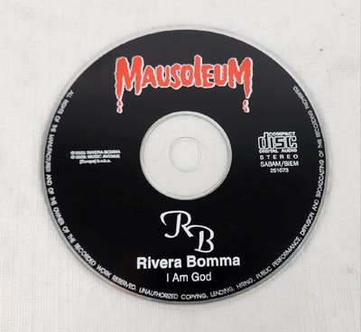 Mausoleum - I Am God by Rivera Bomma Compact Disc CD