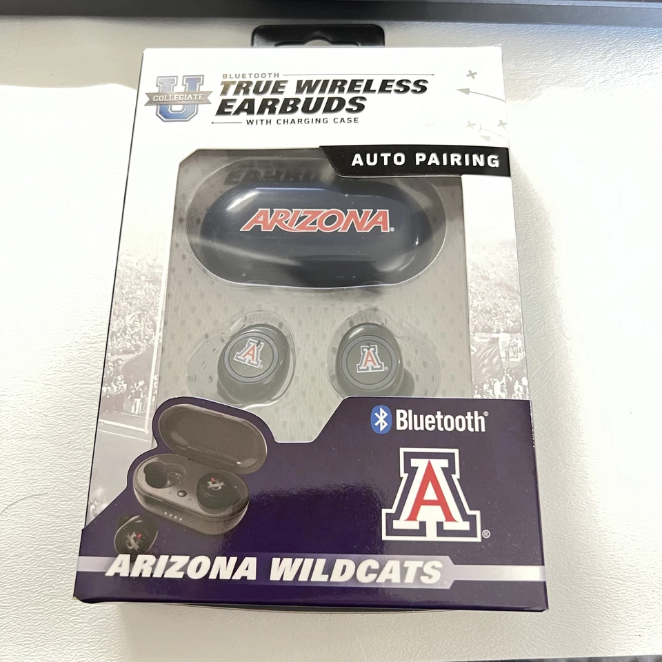 Collegiate U NCAA Arizona Wildcats True Bluetooth Wireless Earbuds - Image 3 of 4