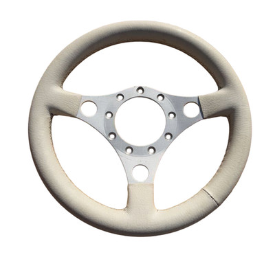 Formuling France Steering Wheel 320mm White Leather JDM Trackin