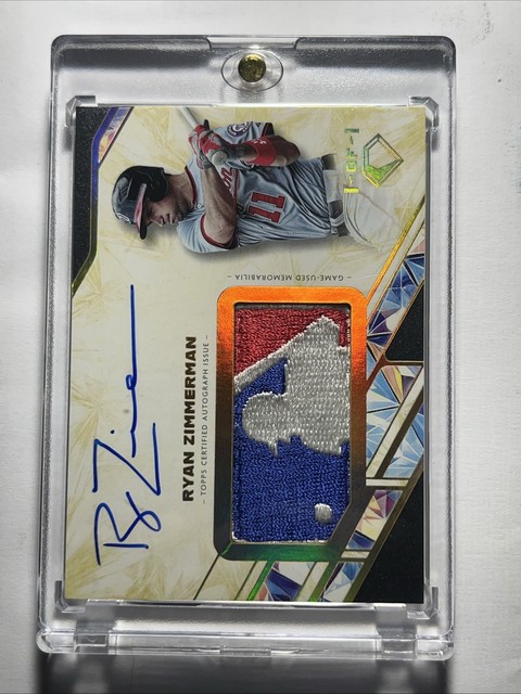 Ryan Zimmerman 1/1 2025 Diamond Icons Logo Patch Auto