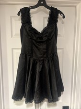 Cider Black Lg Silky Goth Victorian Style