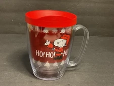 2020-PEANUTS WORLDWIDE LLC CHRISTMAS SNOOPY/WOODSTOCK 16 OZ TERVIS MUG w/LID