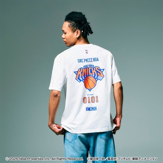 ONE PIECE × NBA T-Shirts ACE×New York KNICKS BLACK、White | eBay