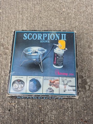 Olicamp Scorpion II Backpacking Stove Vintage With Bag Working