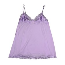 Victoria's Secret Womens Size L Purple Mesh Short Slip Dress