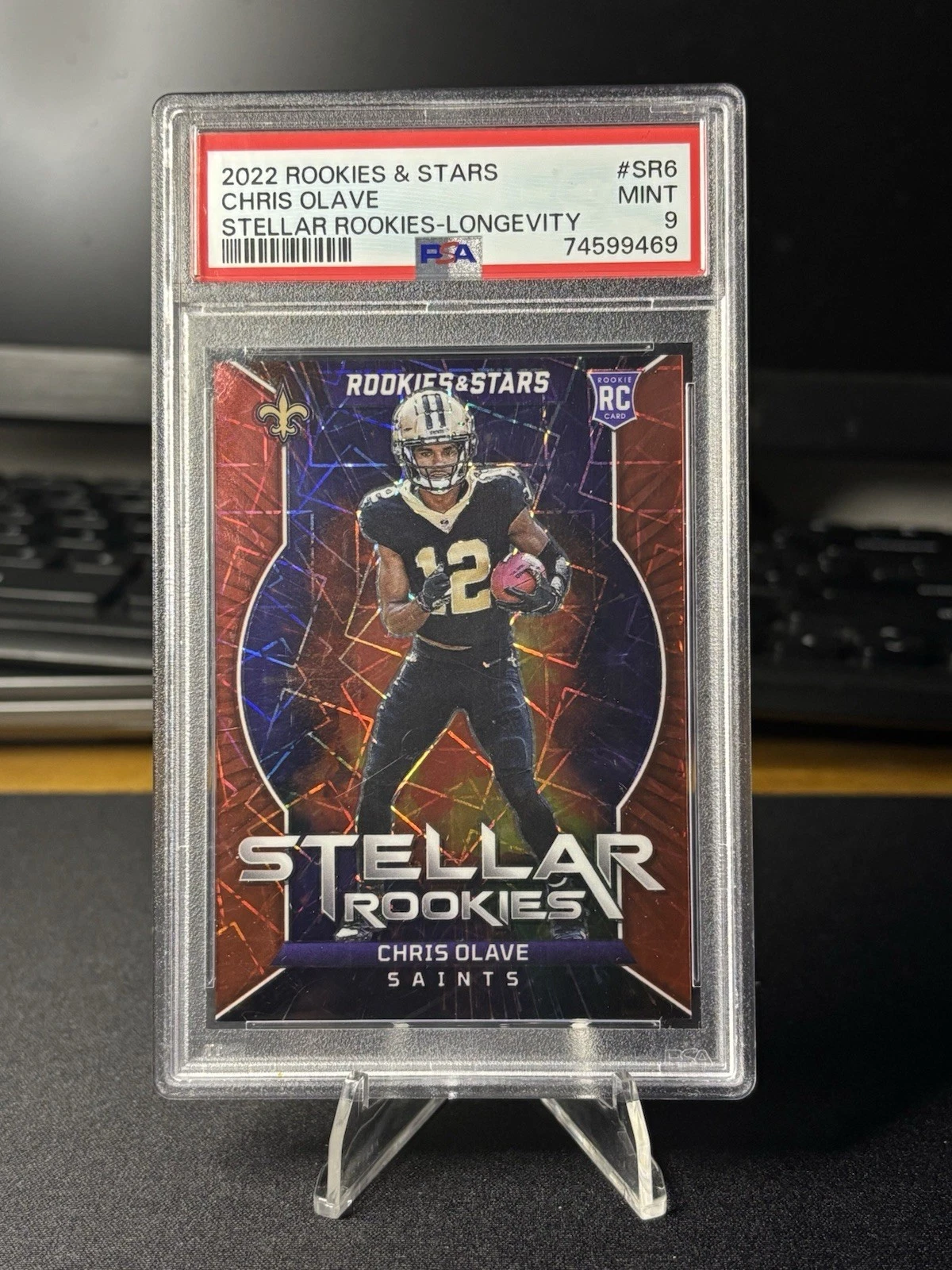 Chris Olave Panini Rookies & Stars Stellar Rookies #SR6 Longevity