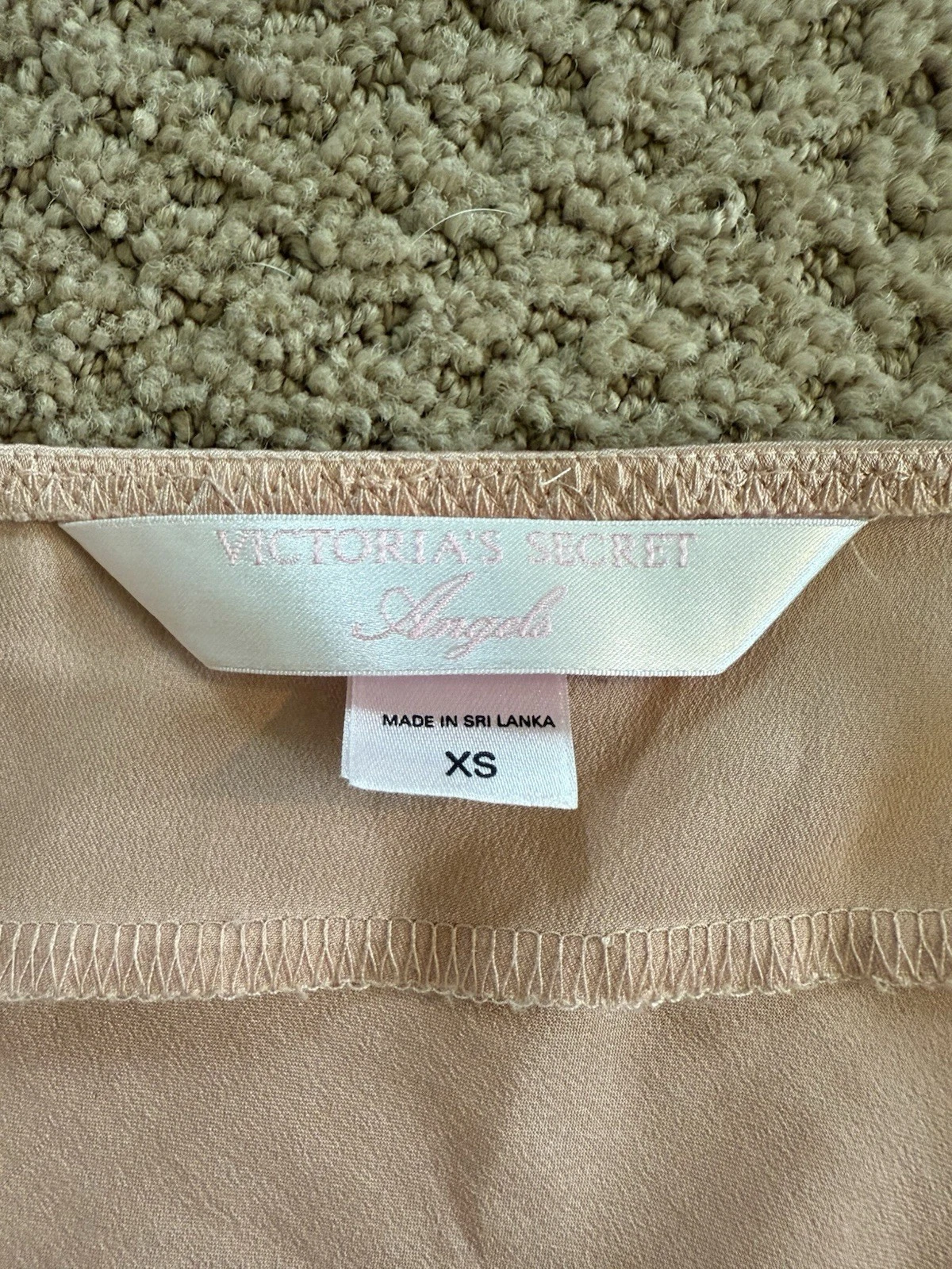 UNDERCOVER Abito da notte Victorias Secret VS raso donna XS rosa delicato abito slip camicia