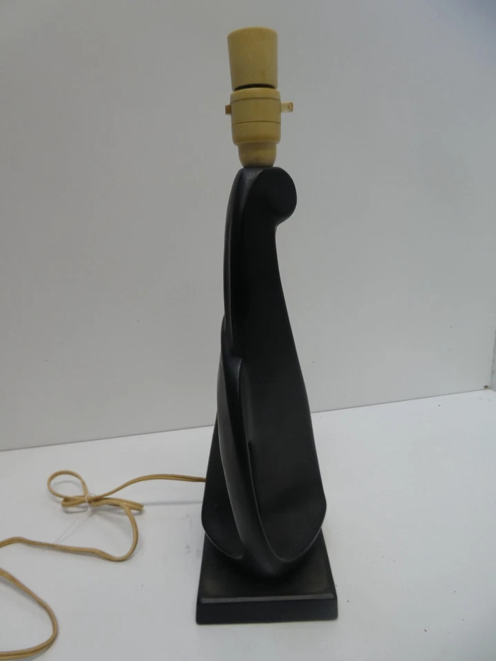 VINTAGE ELLIS POTTERY CONTEMPORARY ABSTRACT MID CENTURY 1960s TABLE LAMP BASE - Image 3 of 4