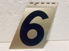 COLE: Mailbox/ house number 6 or 9 self adhesive MISP NEW old stock