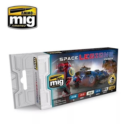 Ammo MIG 7153 - Acryl Farbe Set (6x 17ml) - Space Legions Color Set