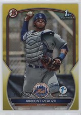 2023 Bowman 1st Edition Yellow Foil /75 Vincent Perozo #BPPF-102 19n6