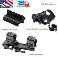 1 inch/30mm Ring Cantilever QD Scope Mount/Offset 5 Slot Mount/Offset Ring Mount