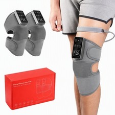 1/2X Electric Knee Massager Heat Compress With 3 Vibration 5 Temp Pain Relief