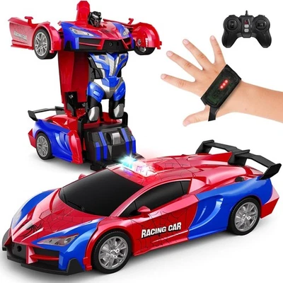 Tecnock Spider-Style RC Car Transformer, Gesture Sensing Transforming Robot Remo - image 1 of 4