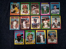 1975 Topps Schmidt Brock Stargell Yastrzemski Seaver Williams Baseball Lot 14