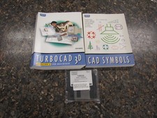 Vintage TurboCAD 2D/3D Version 3 for Macintosh IMSI 3.5" Disks Set CAD Symbols
