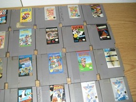 Lot of 26 NES games! Double Dragon 2 Blaster Master Quattro Mario Bros 1 & 3 7