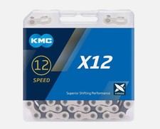 KMC X12 Bicycle Chain 12 Speed 126MM Black Silver