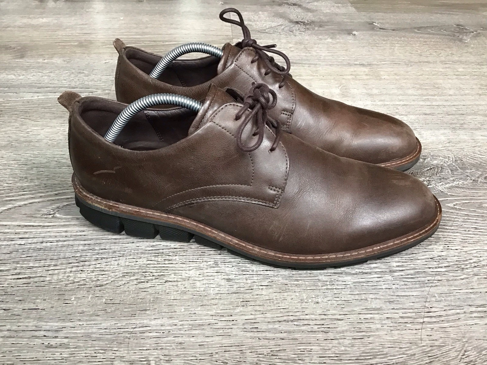 Scarpe casual stringate uomo Ecco marroni taglia 44 10 10 5 pelle Oxford