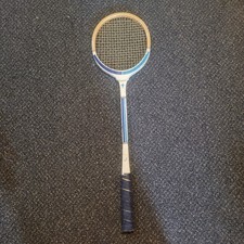 Jaguar Combat Squash Racket - Retro Wood/Metal Frame - Collectible/Display