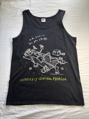 VTG 1985 University Central Florida Tank Top Shirt Fido Dido Large 42-44 Beach