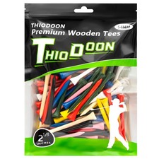 THIODOON Professional Natural Wood 2-1/8 inch, Mixed Color Inch 54mm