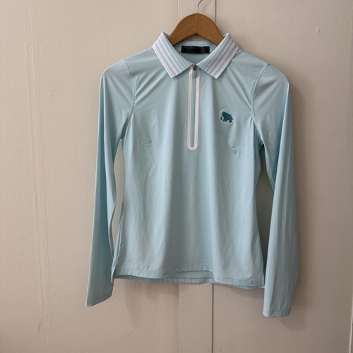 G/FORE Women's 1/4 Zip Long Sleeve Polo Shirt Top XS Silky Tech Golf ...