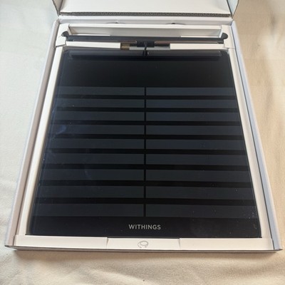 Withings Body Scan Black Smart Scale, Body Fat, Multi-User, 2.8in Display