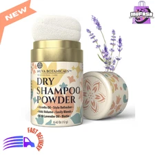 Nuva Botanicals Dry Shampoo Powder with Lavender Extract, Korean Ginseng 0.42 Oz