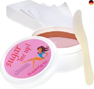 Sugaring Paste Zuckerpaste Sugar me up - inklusive Spatel, Vliesstreifen,