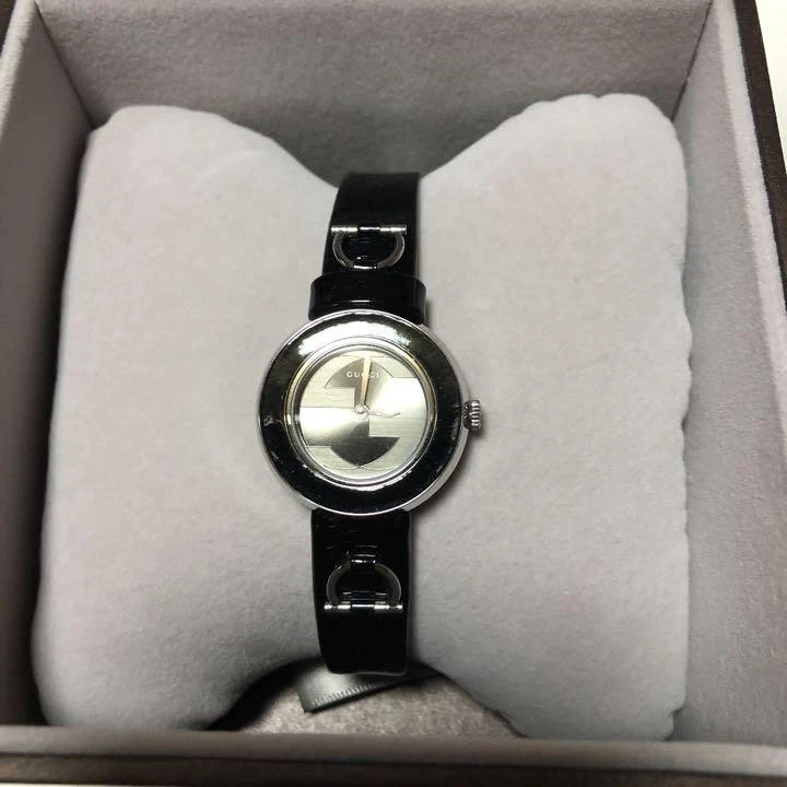 Orologio da polso Gucci U Play YA129513 nero quarzo analogico usat uomoa donnauia