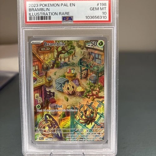 PSA 10 Bramblin #198 Pokémon Paldea Evolved English 2023 198/193 IR Gem Mint
