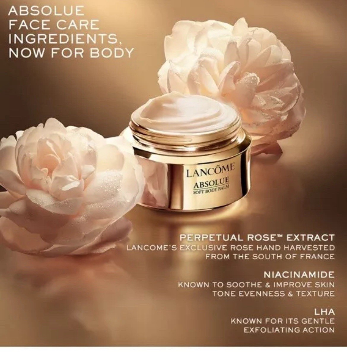 LANCOME Absolue Soft Body balm With Rose Extract 190ml / 6.4oz