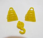 MARX YELLOW SUPPLY CABLE HOOK & 2 AMMO PILES for NAVARONE PLAYSET 1970's VINTAGE