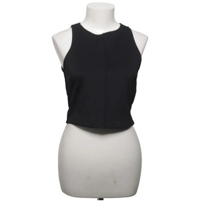 Mango Casual, Crop Top, Größe: S, Schwarz, Einfarbig, Scuba, Damen #Xl3