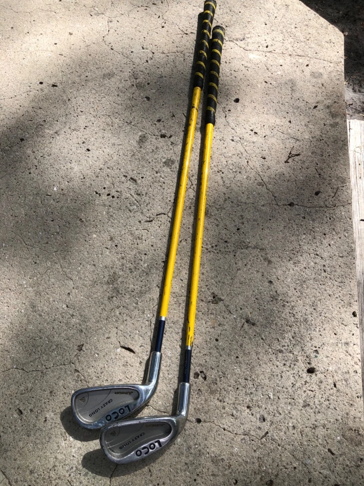 Juego de varillas de grafito Dunlop Loco Junior Crazy Long Iron 5 y 6 hierros para diestros Foto 3 de 4