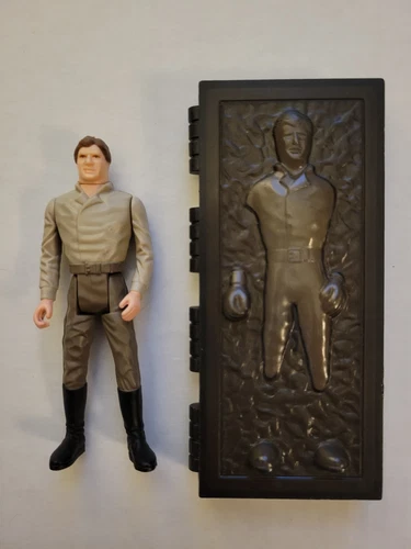 Vintage Star Wars Han Solo In Carbonite Figure Original Kenner 1985 Last 17