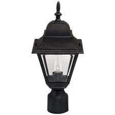 Canarm IOL1310 Black Single Light 16-3/4"H Outdoor Post Light