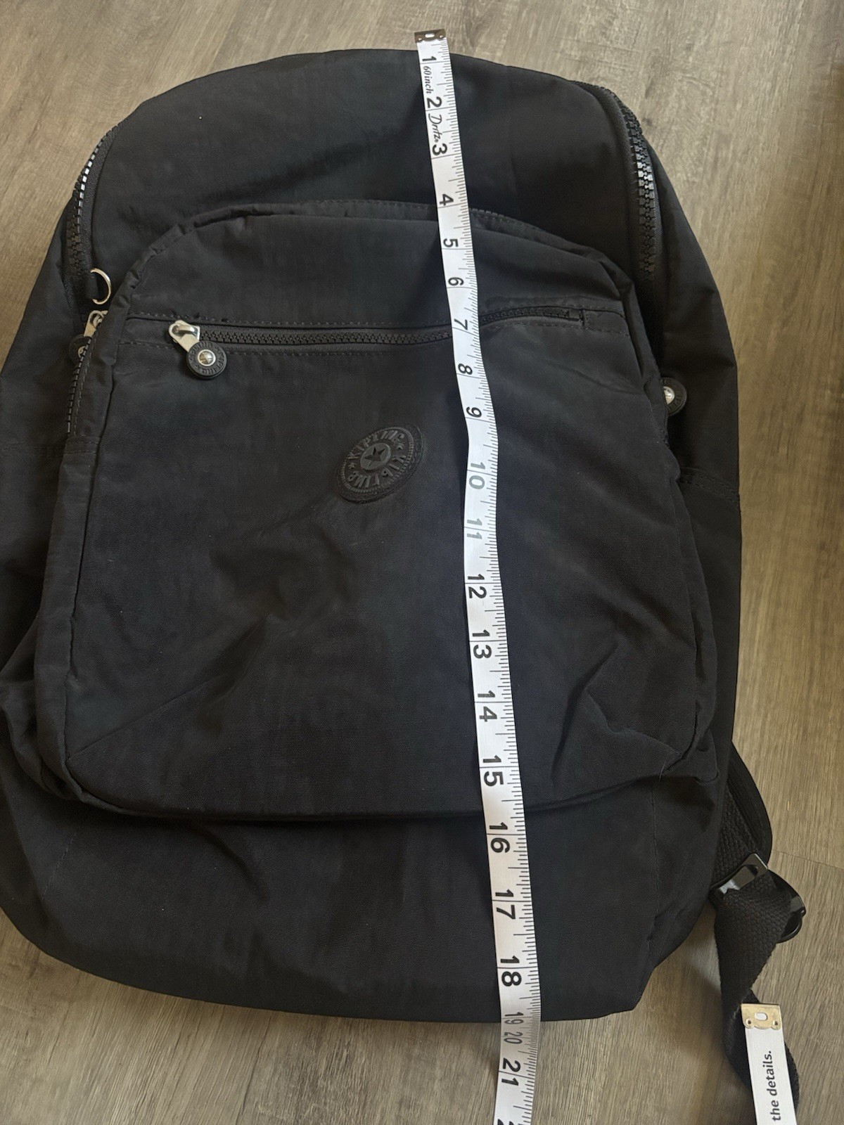 Kipling Challenger Black Ripstop Durable Backpack - image 3