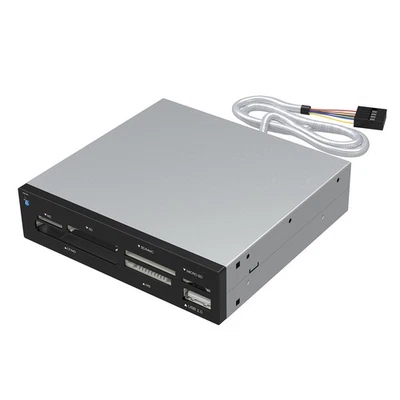 SABRENT 74 in 1 3.5 Inch Internal Flash Supports 74 Memory Type, Black,Silver - Image 1 of 4