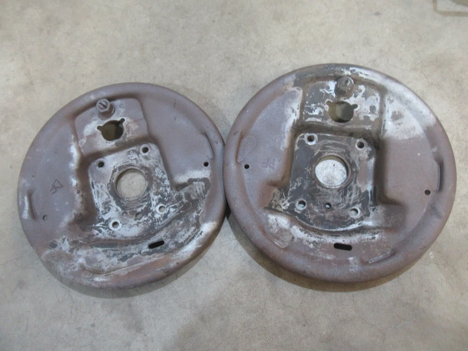 1948 Cadillac серии 62 передний шпиндель тормозной башмак задняя пластина пара комплект hot rod - Изображение 2 из 2