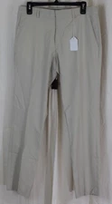 Perry Ellis Mens Very Slim Fit Solid Tech Portfolio Dress Pants Stone Size 32x30