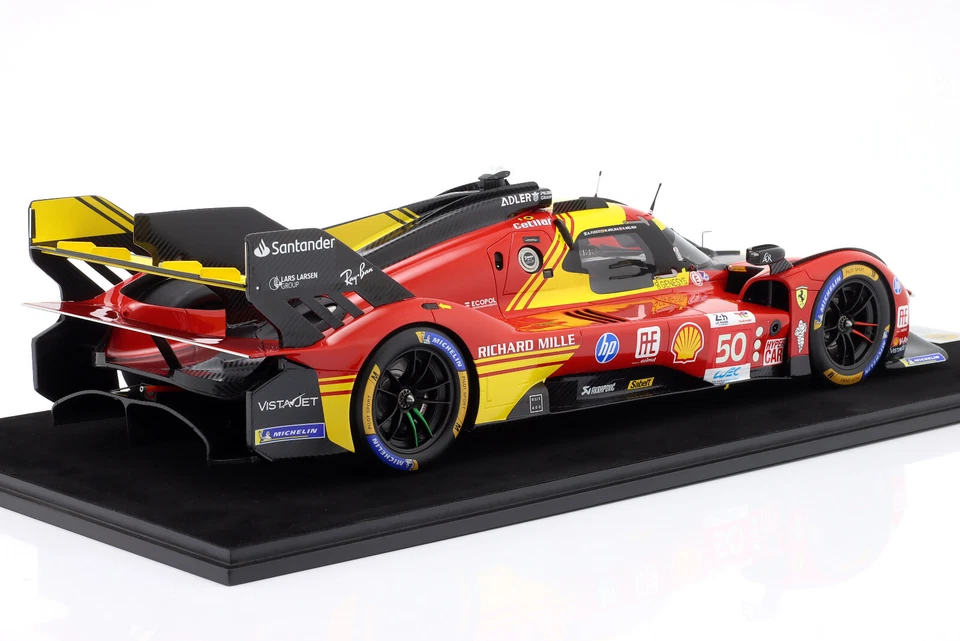 New LOOKSMART FERRARI 499P 3.0L TURBO V6 AF 2024 1:12 Model Car Red LS1211 KidBX - Image 3 of 4