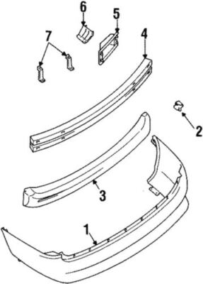 Genuine Ford Energy Absorber XF5Z17E855AB
